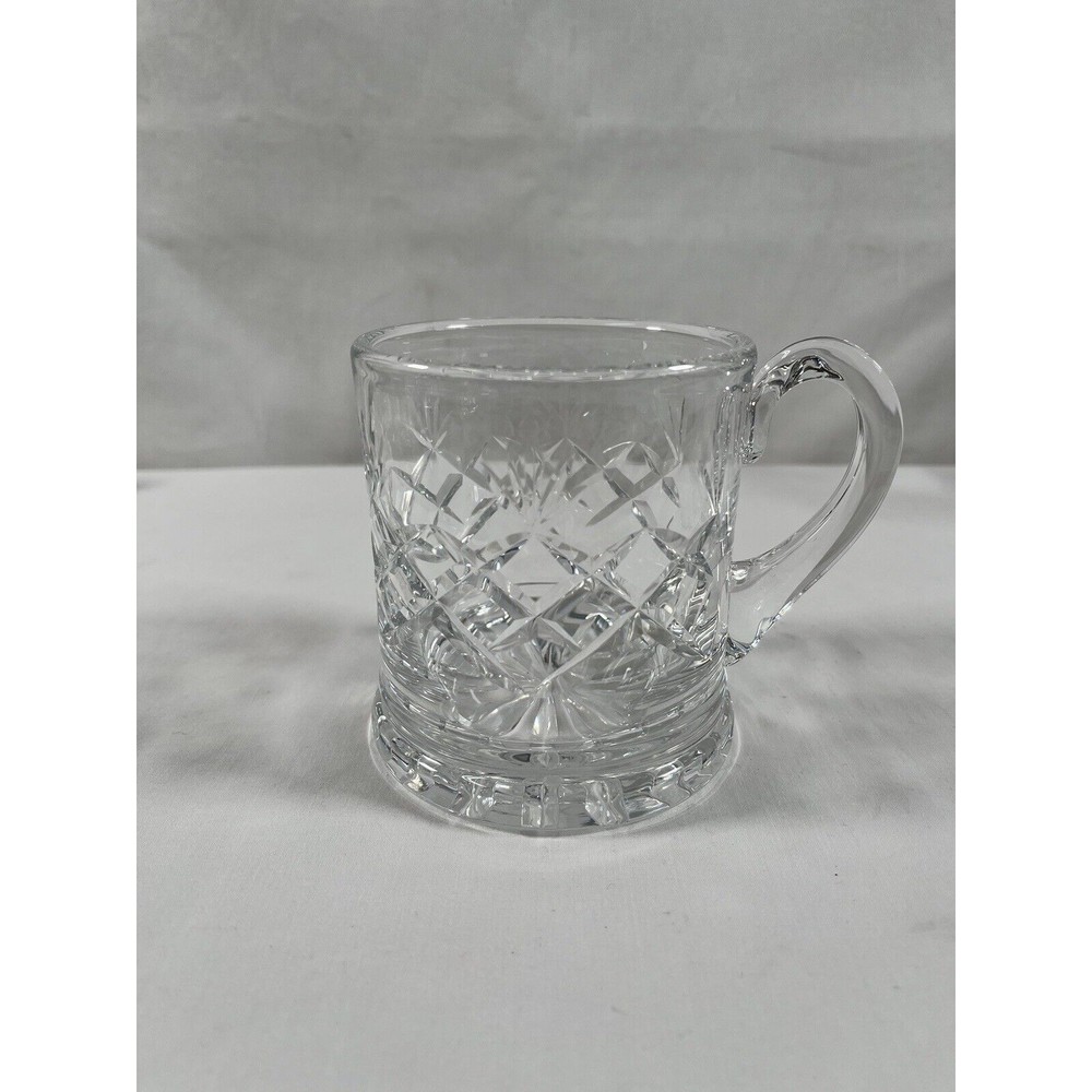 Vintage Royal Brierley Crystal Glass Beer Tankard Mug Heavy Good Condition #220